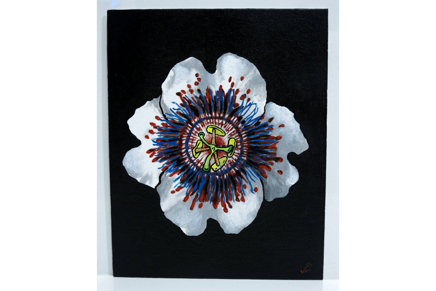 8 x 10 Vonflora Passiflora Orchid Painting Orchid Art