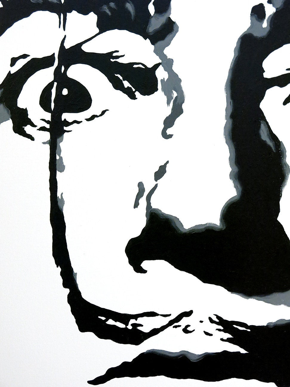 24 x 30 Salvador Dali Portrait Oil Painting on Canvas Wall Art Dali Art