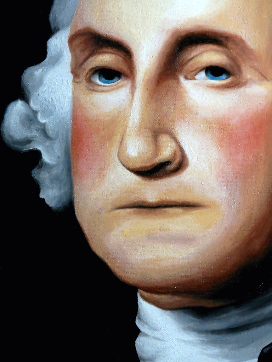 24 x 30 George Washington Painting Oil on Canvas Art