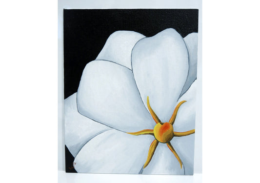 8 x 10 Vonflora Hardy Daisy Gardenia Painting Artwork Daisy Wall Art Painting Daisy Painting
