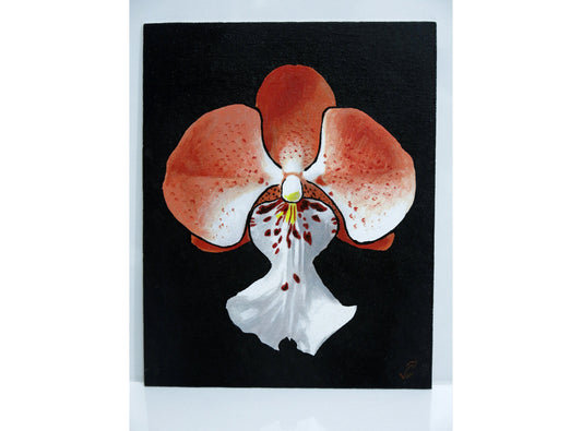 8 x 10 Vonflora Oncidium Orchid Painting Orchid Art
