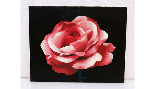 8 x 10 Rose Flower Oil Painting Rose Flower Rose Painting Rose Art Rose Artwork Rose Wall Art Decor Rose Oil Painting