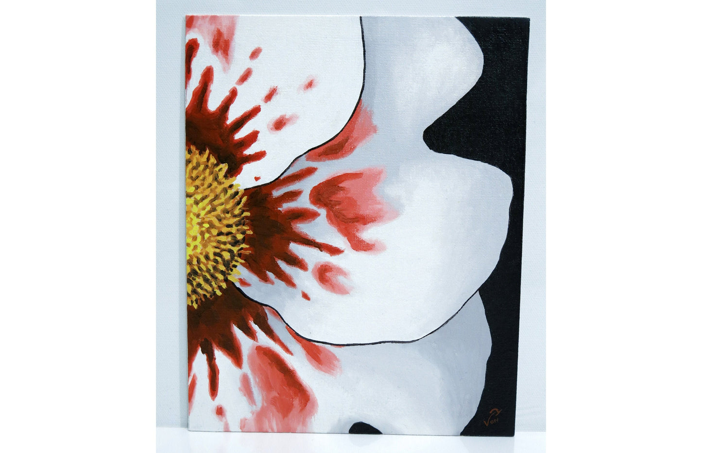 8 x 10 Vonflora Miltonia Orchid Painting Orchid Art